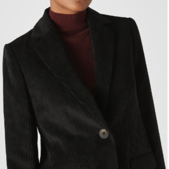 Whistles - Black Cord Single Breasted Blazer - 4 - Picture 15 of 15